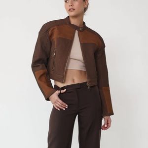 Nueve Biker Jacket (Chocolate) - By Lioness